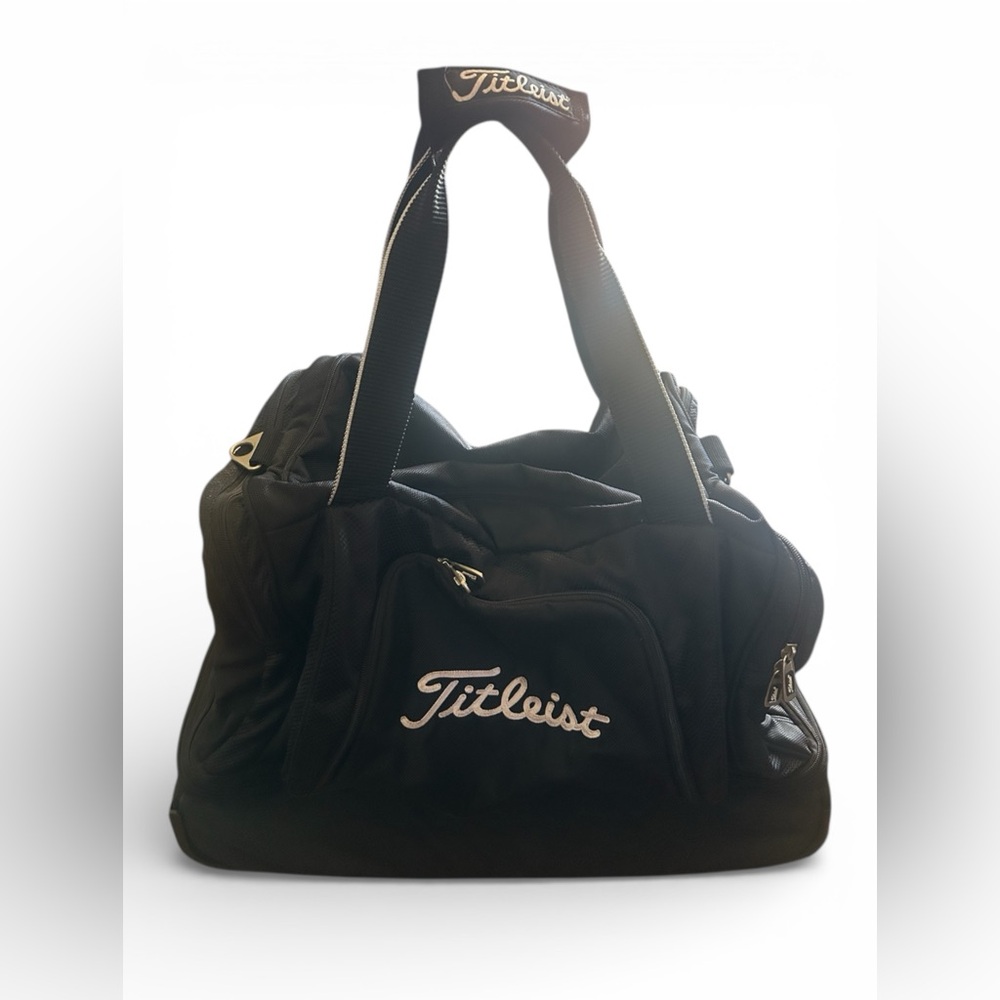 Titleist Golf Black and White Rolling Expandable Travel Bag